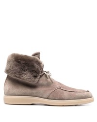 Santoni Shearling Lined Ankle Boots