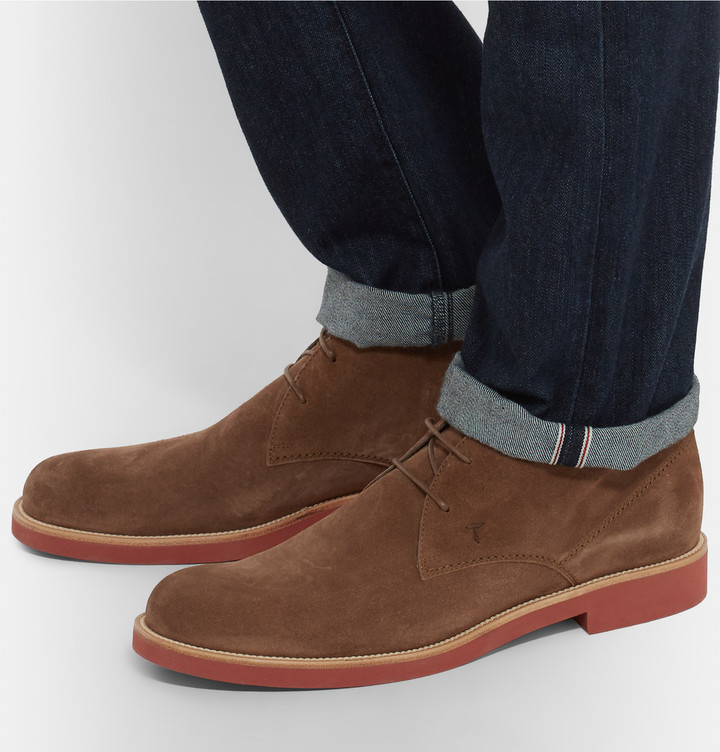 tods desert boots suede