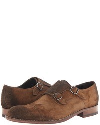 Brown Suede Double Monks