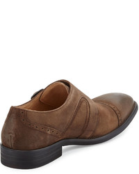 Kenneth Cole Beat The System Monk Strap Loafer Tobacco