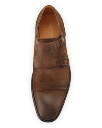 Kenneth Cole Beat The System Monk Strap Loafer Tobacco