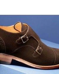 Charles Tyrwhitt Brown Francis Double Buckle Monk Shoes