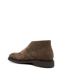 Doucal's Buckled Suede Ankle Boots