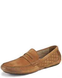 Andrew Marc New York Andrew Marc Metropolis Suede Penny Loafer Camel