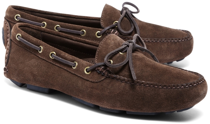 brooks brothers driving mocs