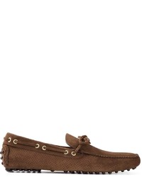 Car Shoe suede driving boots - Brown