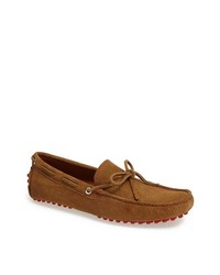 G Brown Suede Driving Shoe