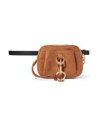 See by Chloe Tony Textured Leather And Suede Belt Bag