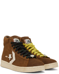 Converse Brown Barriers Edition Pro Leather Sneakers
