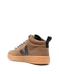 Veja Logo Patch Leather Sneakers