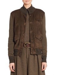 Ralph Lauren Collection Suede Front Wool Cashmere Jacket
