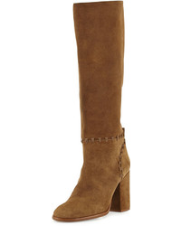 Tory Burch Contraire Suede 90mm Knee Boot River Rock