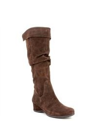 Me Too Annie Brown Suede Fashion Knee High Boots