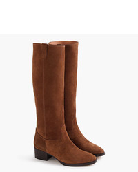 J.Crew Suede Knee Boots With Tabs
