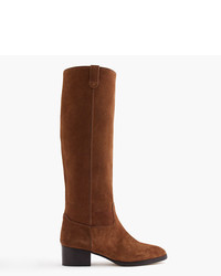 J.Crew Suede Knee Boots With Tabs