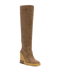 Tod's Wedge High Boots