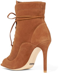 Schutz Akemi Lace Up Suede Ankle Boots