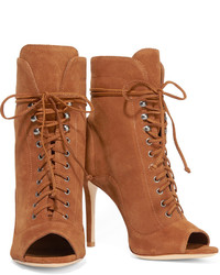 Schutz Akemi Lace Up Suede Ankle Boots