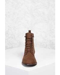 Forever 21 Faux Suede Ankle Boots