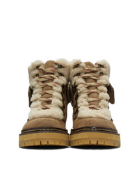 See by Chloe Taupe Eileen Boots