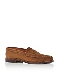 Alden Apron Toe Penny Loafers Brown