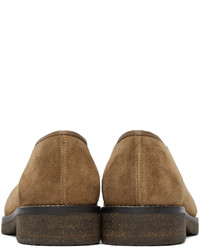 Lemaire Brown Piped Loafers
