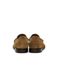 Burberry Brown Suede Solway Loafers