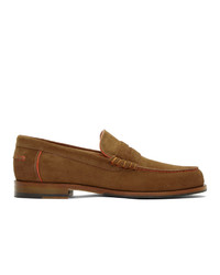 Ps By Paul Smith Brown Suede Teddy Loafers