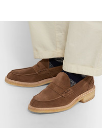 Tricker's James Suede Penny Loafers