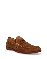 Steve Madden Ramsee Suede Penny Loafer In Tobacco At Nordstrom