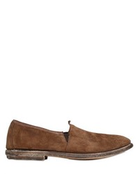 Shoto Vintage Effect Suede Loafers