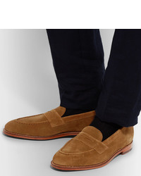 Grenson Suede Penny Loafers