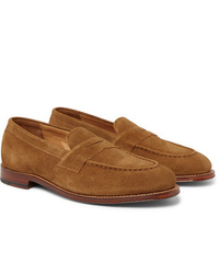 Grenson Suede Penny Loafers