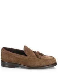 Tod's Tassel Suede Loafers