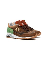 New Balance Brown And Green Msx90bg Leather And Suede Sneakers