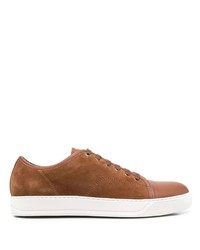 Lanvin Dbb1 Low Top Suede Sneakers