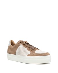 Eleventy Panelled Design Low Top Sneakers