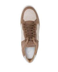 Eleventy Panelled Design Low Top Sneakers