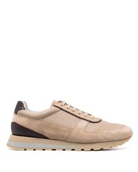 Brunello Cucinelli Perforated Lace Up Sneakers