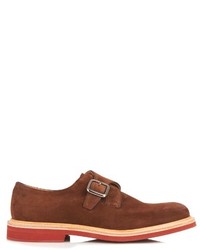 Brown Suede Monks