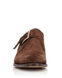 Harris Suede Monk Strap Shoes