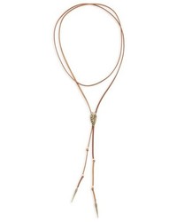 Sole Society Arrowhead Lariat Necklace