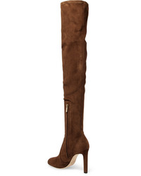 Jimmy Choo Marie 100 Stretch Suede Over The Knee Boots