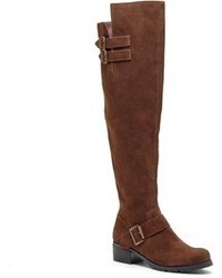 Sole Society Umber Suede Over The Knee Boot