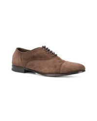 Brown Suede Oxford Shoes