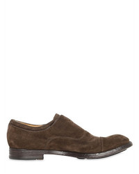 Officine Creative Laceless Suede Oxford Shoes