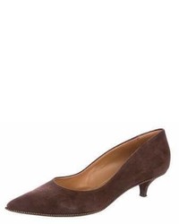 Givenchy Suede Pointed Toe Pumps