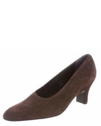 Robert Clergerie Suede Pointed Toe Pumps