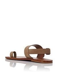 Tomas Maier Toe Ring Slingback Sandals Nude