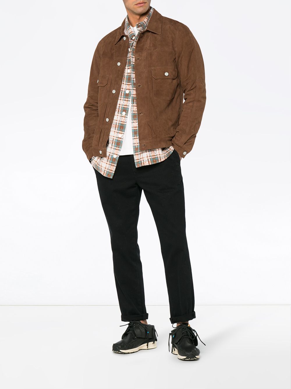 VISVIM 101 Suede Jacket, $4,602 | farfetch.com | Lookastic